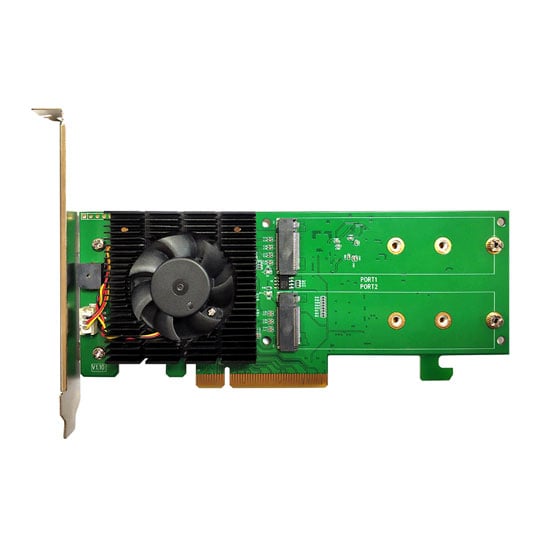 HighPoint SSD7202 2x M.2 NVMe SSD Bootable Host Raid Controller