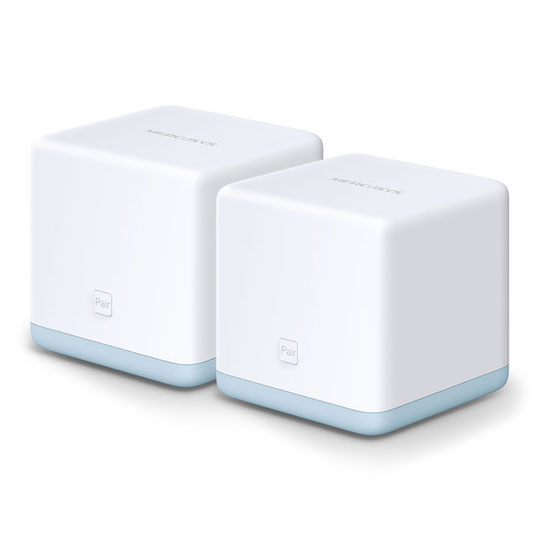Mercusys Dual-Band S12 2 Pack Home/Office AC1200 WiFi Mesh System 2800sq/ft - White : image 1