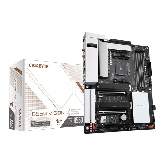 Gigabyte AMD B550 VISION D AMD4 PCIe 4.0 ATX Motherboard : image 1
