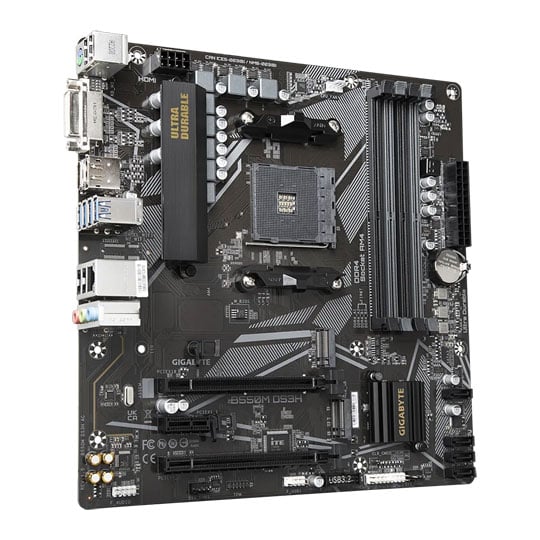 Gigabyte AMD B550M DS3H Micro-ATX Motherboard : image 3