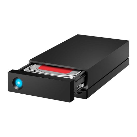 LaCie 1big Dock Storage 16TB Dual Thunderbolt3 USB3.0/DP/SD Storage Hub - Black
