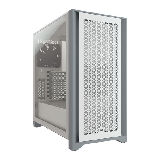 Corsair 4000D Airflow Tempered Glass Mid-Tower ATX Case White : image 1