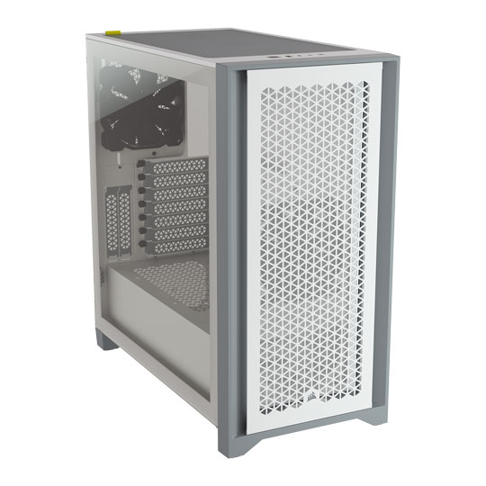 Corsair 4000D Airflow Tempered Glass Mid-Tower ATX Case White : image 3