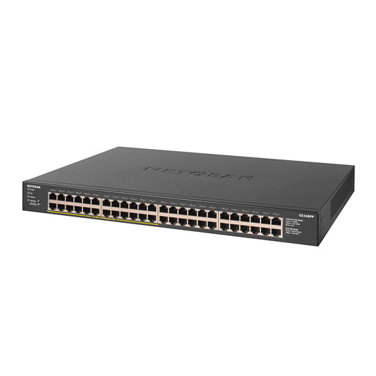 NETGEAR GS348PP 48 Port Gigabit Unmanaged PoE+ Switch 380W