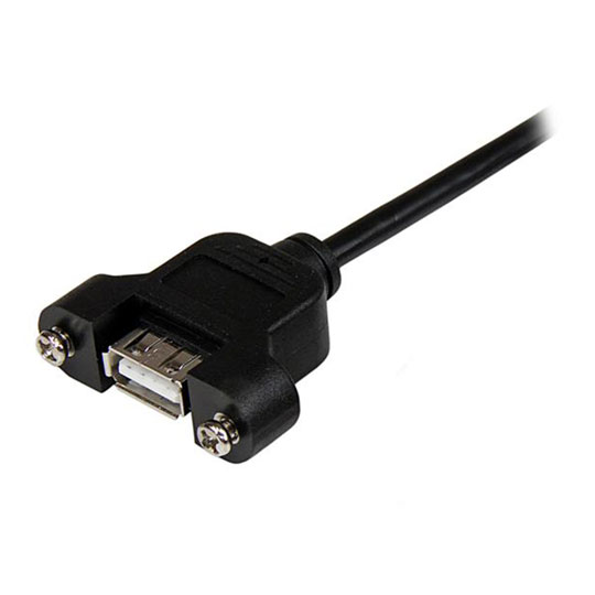 2 ft StarTech.com Panel Mount USB Cable