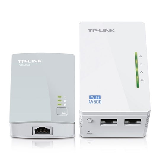 TP-Link Kit 2 Pack Powerline 600 Wi-Fi Extender Starter Kit