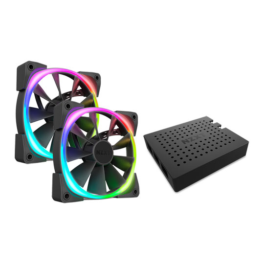 NZXT RGB & Fan Controller with 2 x NZXT Aer RGB 2 Premium Fans