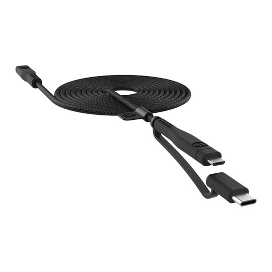 Mophie PRO USB-C to C with Switch-tip USB-C to C/Micro USB Micro Dual Heavy Duty Cable 2m Black