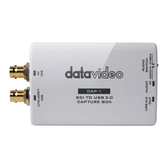 Datavideo Cap-1, 2-Channel, 16-bit PCM, USB Powered, SDI Embedded  Audio