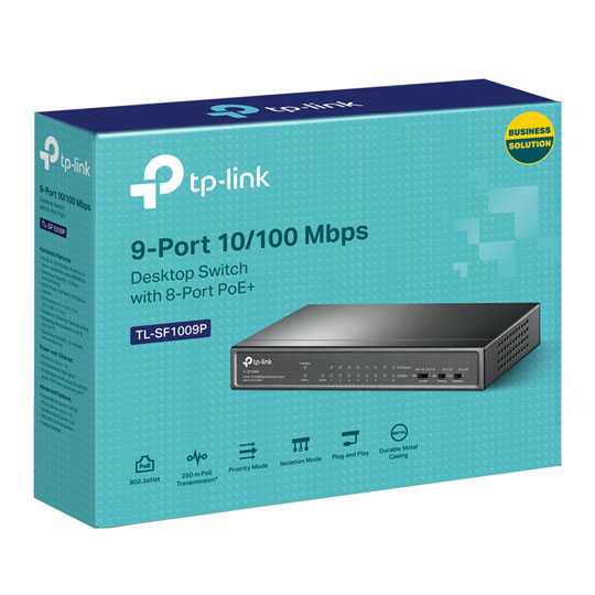 TP-LINK 9-Port Desktop Switch with 8-Port PoE+ : image 4