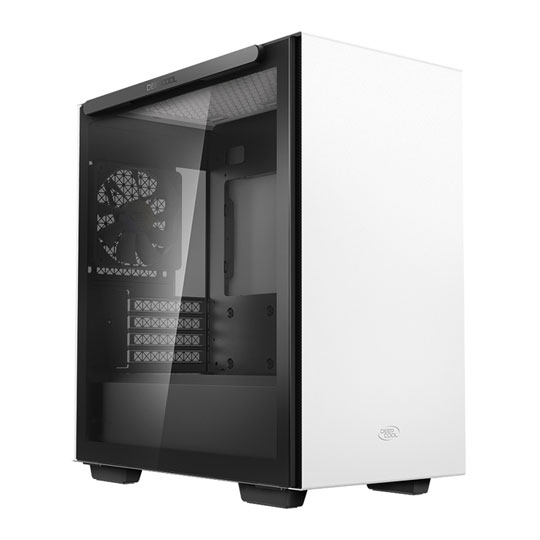 DEEPCOOL MACUBE 110 White Mini Tower Tempered Glass PC Gaming Case : image 1