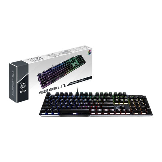 MSI VIGOR GK50 Elite Mechanical RGB Gaming Keyboard UK Layout : image 1