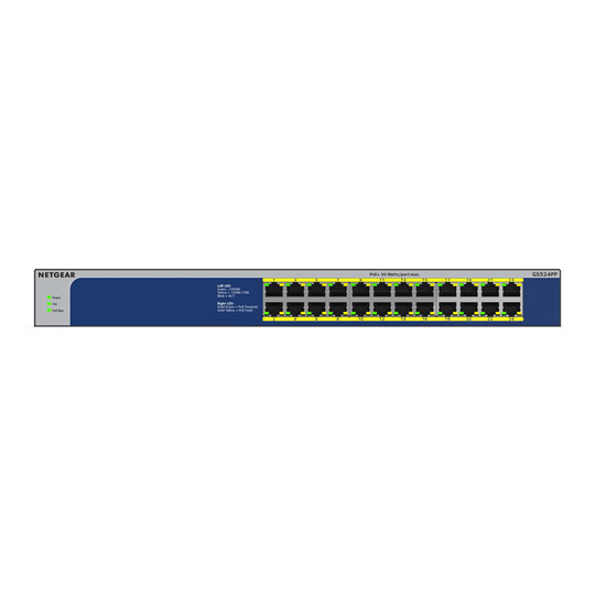 NETGEAR GS524PP 24 Port Gigabit Unmanaged PoE Switch 300W