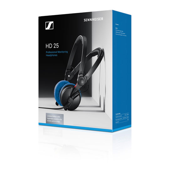 Open Box) Sennheiser HD 25 Blue Limited Edition Closed Back Open Box) Sennheiser HD 25 Blue Limited Edition Closed Back