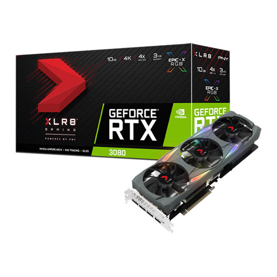 PNY NVIDIA GeForce RTX 3080 10GB XLR8 Gaming EPIC-X Ampere
