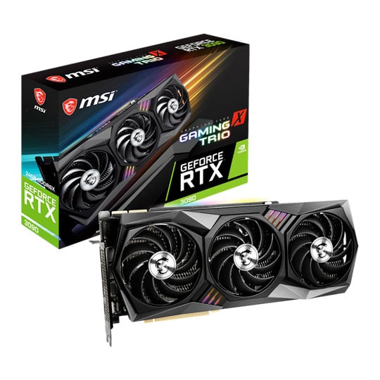 MSI NVIDIA GeForce RTX 3090 24GB GAMING X TRIO Ampere Graphics Card : image 1