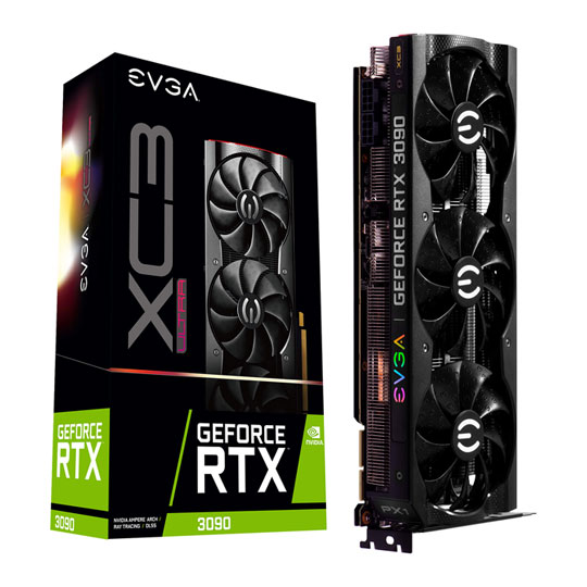 EVGA NVIDIA GeForce RTX 3090 24GB XC3 ULTRA GAMING Ampere Graphics