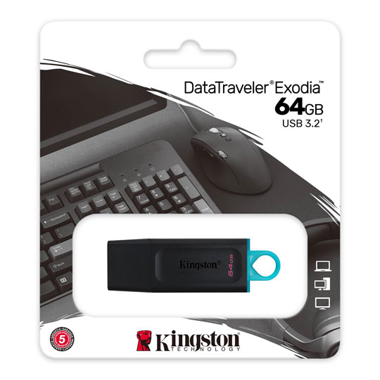 Kingston 64GB USB3.2 DataTraveler Exodia Pen Drive : image 3
