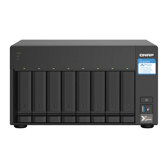 QNAP 8 Bay TS-832PX-4G Desktop NAS Enclosure