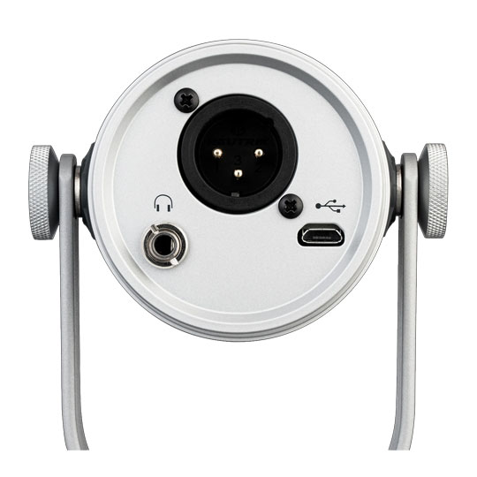 Shure MV7 Silver USB Mic+ Pop Shield Upgrade LN111707 - MV7-S