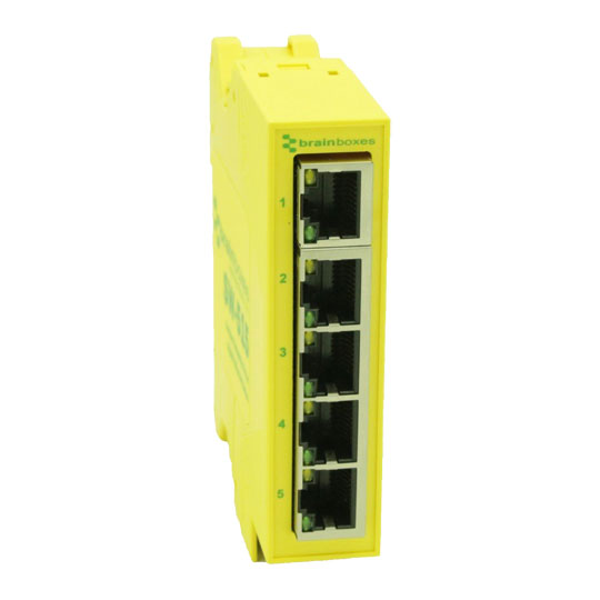 Brianboxes 5-Port Industrial Unmanaged Compact Gigabit Ethernet Switch : image 3