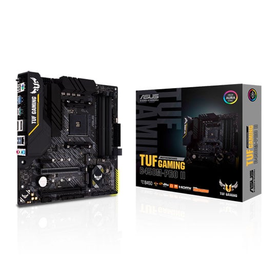 ASUS AMD Ryzen TUF GAMING B450M-PRO II AM4 PCIe 3.0 mATX Motherboard : image 1