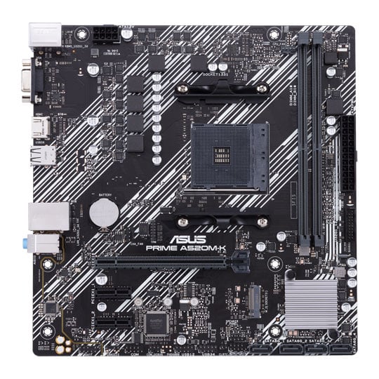 ASUS AMD Ryzen PRIME A520M-K AM4 PCIe 3.0 MicroATX Motherboard