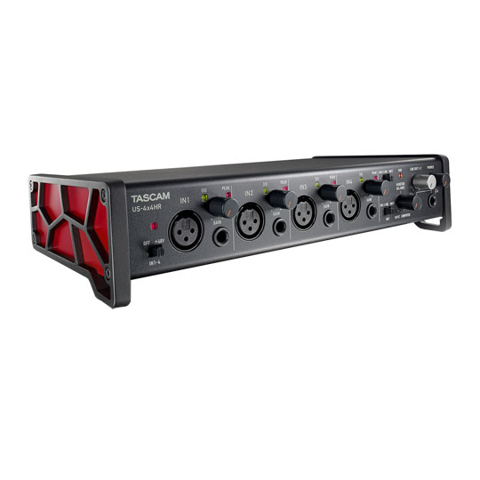 Tascam US-4x4HR High-Resolution USB Audio Interface, 4 in /4 out, iOS compatibility