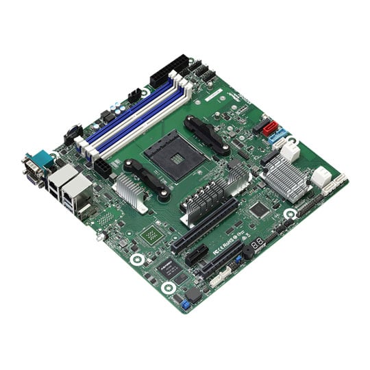 ASRock AMD Ryzen X570 X570D4U AM4 PCIe 4.0 MicroATX Motherboard : image 1