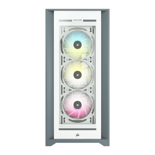 Corsair 5000X RGB White Mid Tower Tempered Glass PC Gaming Case : image 3