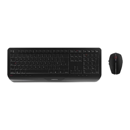 CHERRY Desktop GENTIX Wireless Keyboard and Mouse Set Black