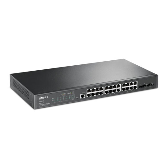 TP-LINK TL-SG3428 JetStream 24-Port L2 Managed Rackmount Gigabit Switch with 4x SFP Slots