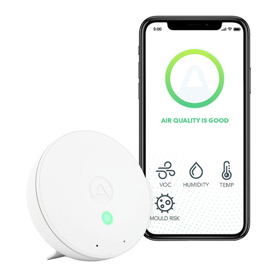 Airthings Wave Mini Indoor Smart Air Quality Monitor : image 3