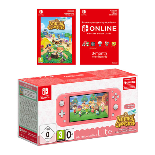 Nintendo Switch Lite (Coral) & Animal Crossing: New Horizons Bundle : image 1