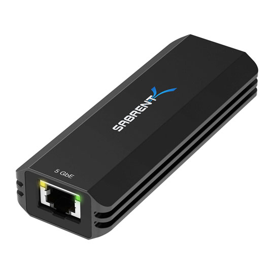 Sabrent USB Type-A or Type-C to 5 Gigabit Ethernet Adapter : image 1