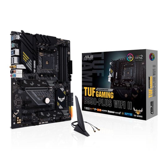 ASUS TUF GAMING B550-PLUS WiFi II AMD B550 AM4 WiFi 6 ATX Motherboard
