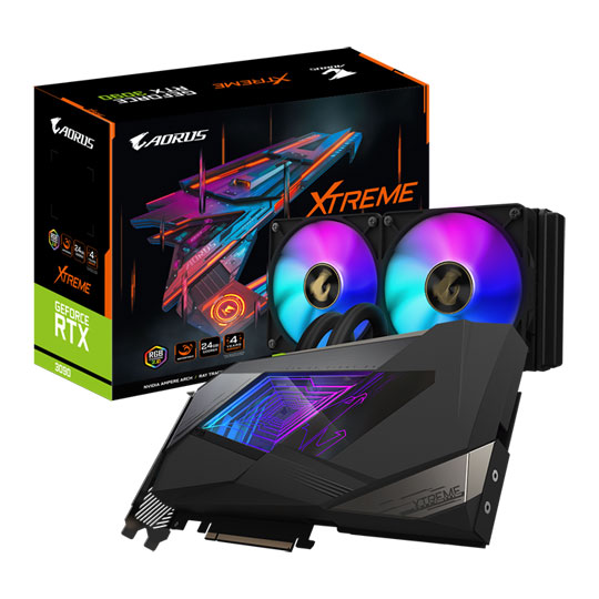 Gigabyte AORUS NVIDIA GeForce RTX 3090 24GB XTREME WATERFORCE Ampere Graphics Card : image 1