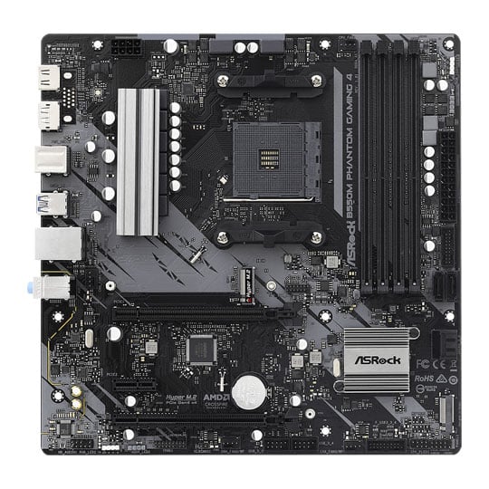 ASRock AMD Ryzen B550M Phantom Gaming 4 AM4 PCIe 4.0 mATX Motherboard