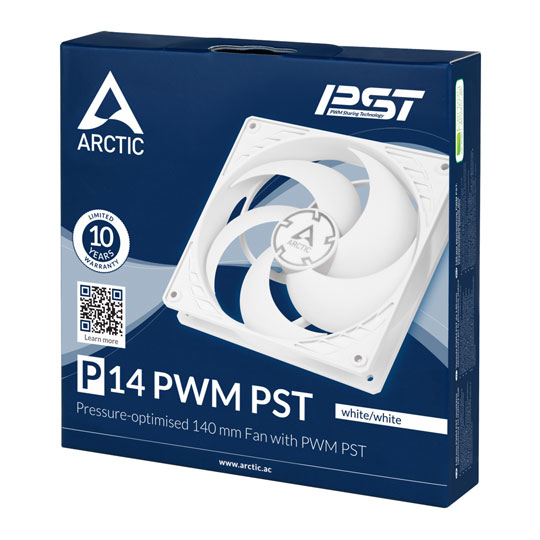 Arctic P14 Static Pressure 140mm PWM PST Fan White : image 4