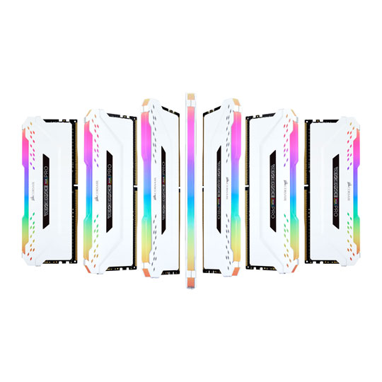 Corsair Vengeance RGB PRO White 32GB 3200MHz DDR4 Memory Kit : image 3