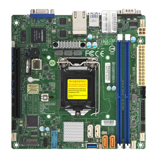 Supermicro X11SCL-IF Intel Xeon Mini-ITX GbE Server Motherboard : image 1