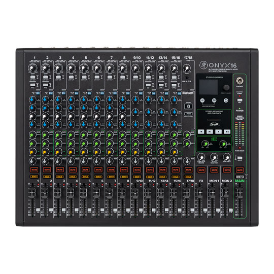 Mackie Onyx16 - 16 Channel Mixer with Multi-Track USB