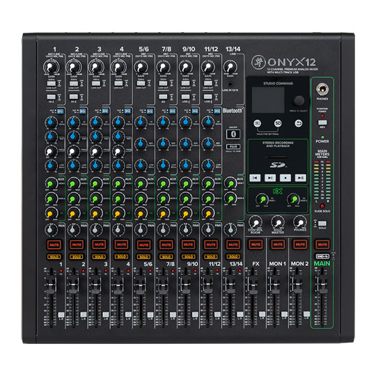 Mackie Onyx12 - 12 Channel Mixer with Multi-Track USB
