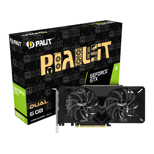 Palit NVIDIA GeForce GTX 1660 Ti 6GB DUAL Turing Graphics Card