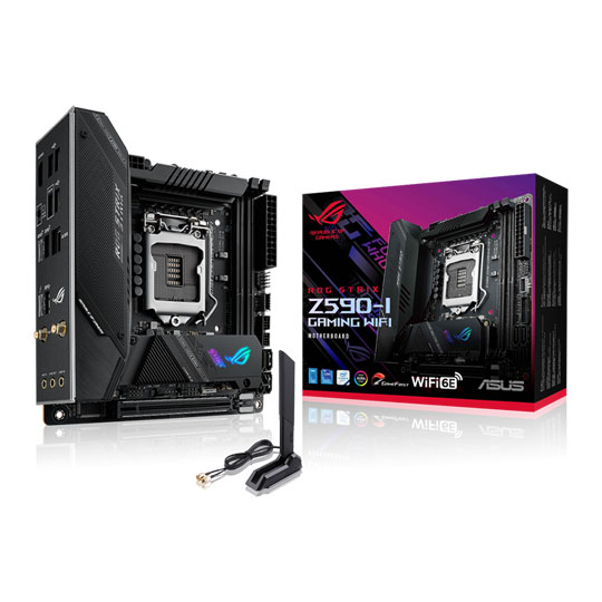 ASUS ROG STRIX Z590-I GAMING WIFI Intel Z590 PCIe 4.0 mITX Motherboard : image 1