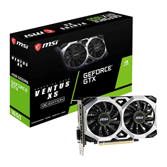 MSI NVIDIA GeForce GTX 1650 VENTUS XS OC 4GB GDDR6 Graphics Card : image 1