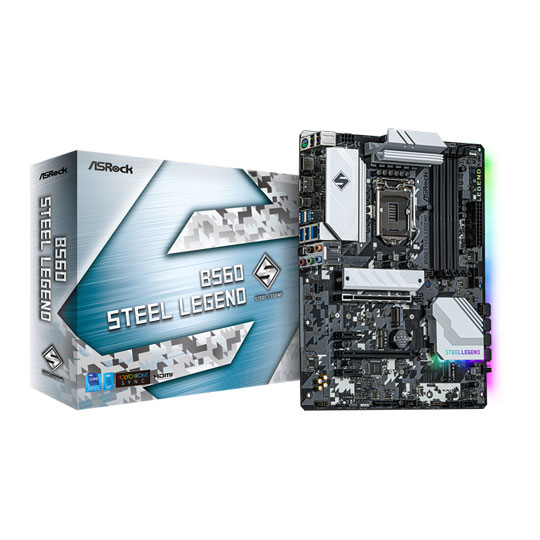 ASRock Intel B560 Steel Legend ATX Motherboard : image 1
