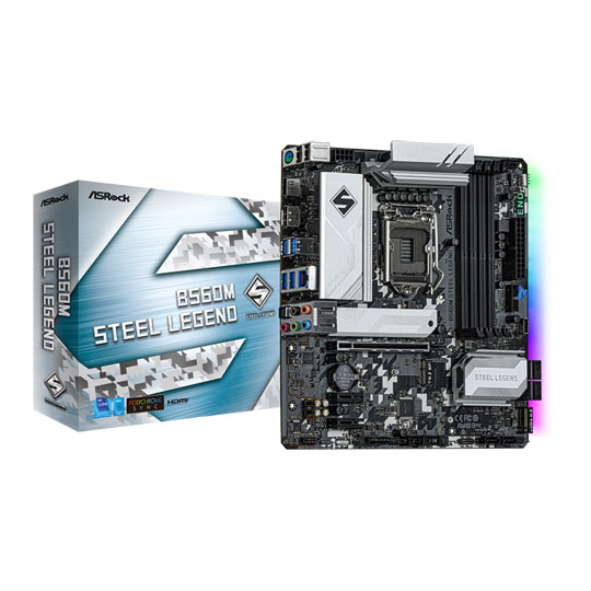 ASRock Intel B560M STEEL LEGEND mATX Motherboard : image 1