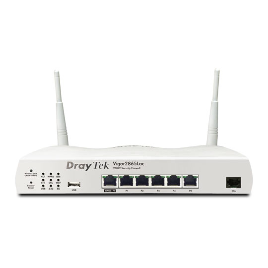 Draytek V2865LAC-K VDSL2 Gigabit Ethernet Wireless 3G/4G LTE Router