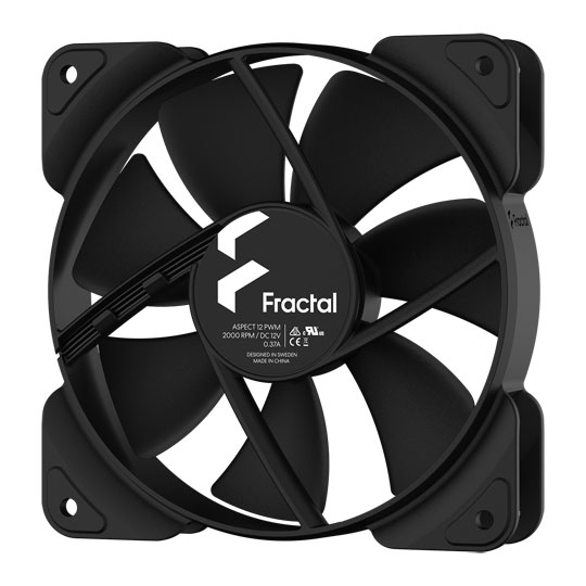 Fractal Designs Aspect 12 4-pin PWM Cooling Fan Black